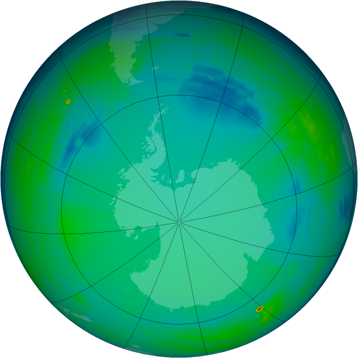 Ozone Map 1993-07-26
